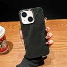 For iPhone 13 Vintage Denim Shockproof Magsafe Phone Case(Black) - 1