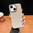 For iPhone 14 Plus Vintage Denim Shockproof Magsafe Phone Case(Grey) - 1