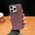 For iPhone 15 Pro Vintage Denim Shockproof Magsafe Phone Case(Purple) - 1