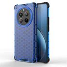 For Realme 12 Pro Shockproof Honeycomb Phone Case(Blue) - 1