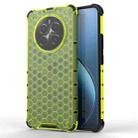 For Realme 12+ Shockproof Honeycomb Phone Case(Green) - 1