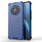 For Realme 12+ Shockproof Honeycomb Phone Case(Blue) - 1