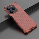 For Realme C63 4G Shockproof Honeycomb Phone Case(Red) - 2
