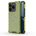 For Realme C63 4G Shockproof Honeycomb Phone Case(Green) - 1