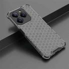 For  Realme C61 4G Shockproof Honeycomb Phone Case(Black) - 2