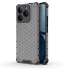 For Realme Narzo N63 4G Shockproof Honeycomb Phone Case(Black) - 1