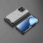 For Realme Narzo N63 4G Shockproof Honeycomb Phone Case(White) - 3