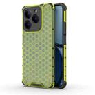 For Realme Narzo N63 4G Shockproof Honeycomb Phone Case(Green) - 1