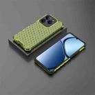 For Realme Narzo N63 4G Shockproof Honeycomb Phone Case(Green) - 3