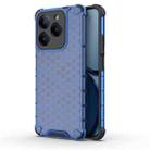 For Realme Narzo N63 4G Shockproof Honeycomb Phone Case(Blue) - 1
