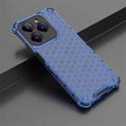 For Realme Narzo N63 4G Shockproof Honeycomb Phone Case(Blue) - 2