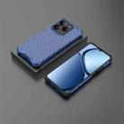 For Realme Narzo N63 4G Shockproof Honeycomb Phone Case(Blue) - 3