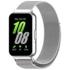 For Samsung Galaxy Fit 3 Milanese Metal Steel Mesh Watch Band(Silver) - 1