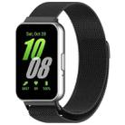 For Samsung Galaxy Fit 3 Milanese Metal Steel Mesh Watch Band(Black) - 1