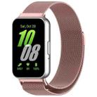 For Samsung Galaxy Fit 3 Milanese Metal Steel Mesh Watch Band(Pink) - 1