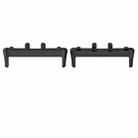 For Samsung Galaxy Fit 3 SM-R390 1 Pair Metal Watch Band Connector(Black) - 1