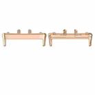 For Samsung Galaxy Fit 3 SM-R390 1 Pair Metal Watch Band Connector(Rose Gold) - 1