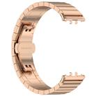 For Samsung Galaxy Fit 3 SM-R390 One Bead Stainless Steel Metal Watch Band(Rose Gold) - 3