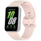 For Samsung Galaxy Fit 3 SM-R390 Solid Color Buckle Silicone Watch Band(Pink) - 1
