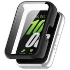 For Samsung Galaxy Fit 3 SM-R390 PC + Tempered Glass Film Integrated Watch Protective Case(Black) - 1