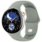 For vivo Watch 3 / iQOO Watch Solid Color Silicone Watch Band(Gray Green) - 1
