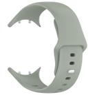 For vivo Watch 3 / iQOO Watch Solid Color Silicone Watch Band(Gray Green) - 3