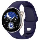 For vivo Watch 3 / iQOO Watch Solid Color Silicone Watch Band(Dark Blue) - 1