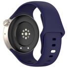 For vivo Watch 3 / iQOO Watch Solid Color Silicone Watch Band(Dark Blue) - 2