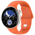 For vivo Watch 3 / iQOO Watch Solid Color Silicone Watch Band(Orange) - 1