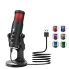 JMARY MC-PW9 USB Cable Microphone Voice Recording Tool RGB Light - 1