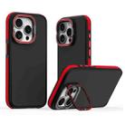 For iPhone 15 Pro Max Dual-Color Shockproof TPU Phone Case(Red) - 1