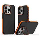 For iPhone 15 Pro Dual-Color Shockproof TPU Phone Case(Orange) - 1