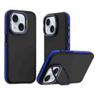 For iPhone 15 Plus Dual-Color Shockproof TPU Phone Case(Blue) - 1