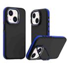 For iPhone 14 Plus Dual-Color Shockproof TPU Phone Case(Blue) - 1