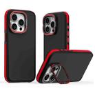 For iPhone 14 Pro Dual-Color Shockproof TPU Phone Case(Red) - 1