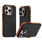 For iPhone 13 Pro Dual-Color Shockproof TPU Phone Case(Orange) - 1