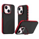 For iPhone 13 Dual-Color Shockproof TPU Phone Case(Red) - 1