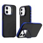 For iPhone 12 Dual-Color Shockproof TPU Phone Case(Blue) - 1