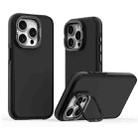 For iPhone 12 Pro Max Dual-Color Shockproof TPU Phone Case(Black) - 1