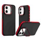 For iPhone 11 Dual-Color Shockproof TPU Phone Case(Red) - 1