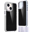 For iPhone 14 Plus Dual-Color Carbon Fiber Acrylic Hybrid TPU Phone Case(Grey) - 1