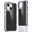 For iPhone 14 Dual-Color Carbon Fiber Acrylic Hybrid TPU Phone Case(Black) - 1