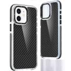 For iPhone 11 Dual-Color Carbon Fiber Acrylic Hybrid TPU Phone Case(Black) - 1