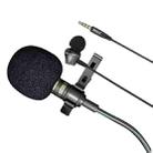 JMARY MC-R5 Lavalier 3.5mm Port Wired Microphone With Sound Monitoring Earphone, Length: 3m - 1