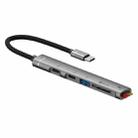 SVT01 Multiple Ports USB Hub Adapter Type-C Docking Station(Silver) - 1