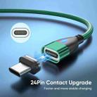 ENKAY 3 in 1 PD100W Type-C to Type-C / 8 Pin / Micro USB Magnetic Fast Charging Cable, Cable Length:1m(Green) - 9