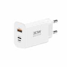 PD30W USB-C / Type-C + 8 Pin + USB-A Reverse Charger Suitable for iPhone Series(EU Plug) - 1