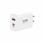 PD30W USB-C / Type-C + 8 Pin + USB-A Reverse Charger Suitable for iPhone Series(US Plug) - 1