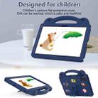 For T-Mobile Revvl Tab 2 2025 Handle Kickstand Children EVA Shockproof Tablet Case(Navy Blue) - 3