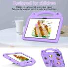 For T-Mobile Revvl Tab 2 2025 Handle Kickstand Children EVA Shockproof Tablet Case(Light Purple) - 3